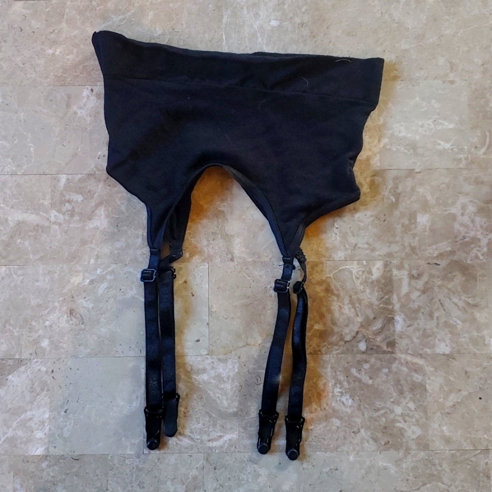 Black garter belt